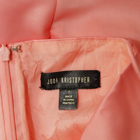 90s Sequin Gown (7) peach mini small vintage fairycore fairy prom ruched hoco - Picture 8 of 8